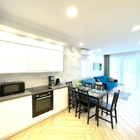 Superior Blue Przy Plaży- Free Pool, Saunas, Jacuzzi, Fitness, Salzgrotte Apartamento Kołobrzeg