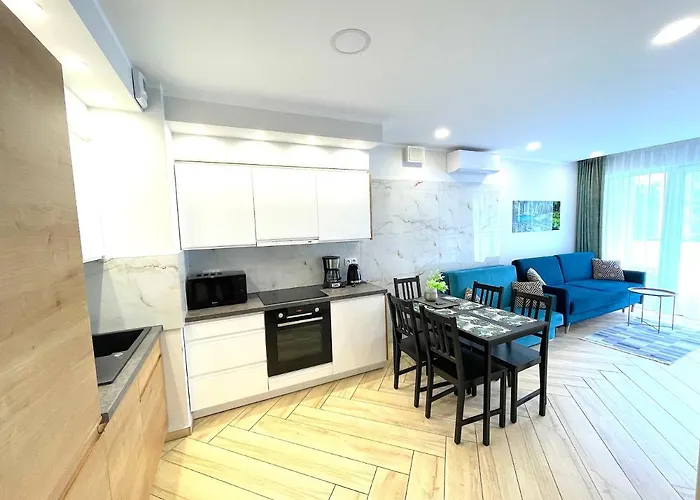 Superior Blue Przy Plazy- Free Pool, Saunas, Jacuzzi, Fitness, Salzgrotte Апартаменты Колобжег