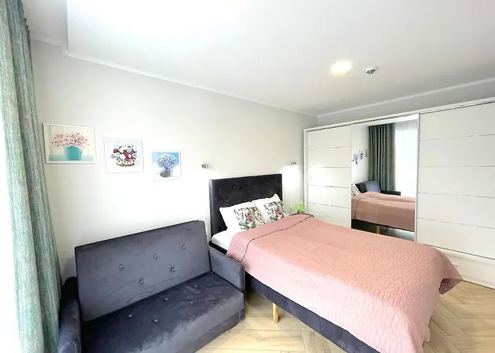 Апартаменты Superior Blue Przy Plazy- Free Pool, Saunas, Jacuzzi, Fitness, Salzgrotte *