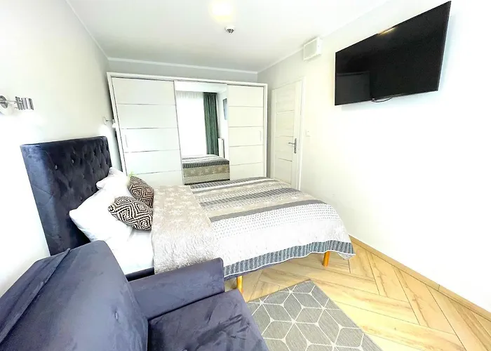 Апартаменты Superior Blue Przy Plazy- Free Pool, Saunas, Jacuzzi, Fitness, Salzgrotte *