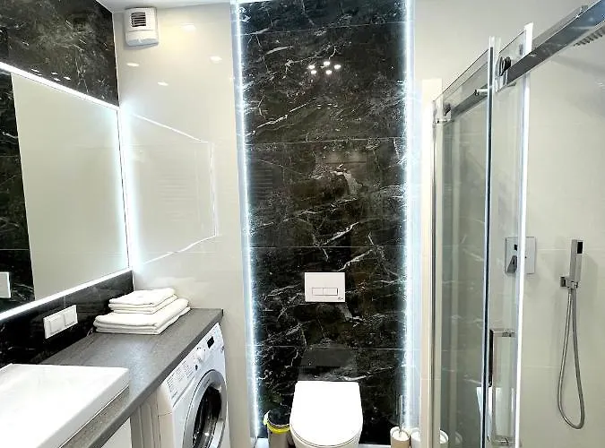 Апартаменты Superior Blue Przy Plazy- Free Pool, Saunas, Jacuzzi, Fitness, Salzgrotte *