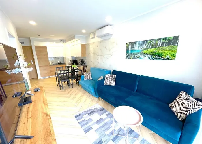 Superior Blue Przy Plazy- Free Pool, Saunas, Jacuzzi, Fitness, Salzgrotte Апартаменты *