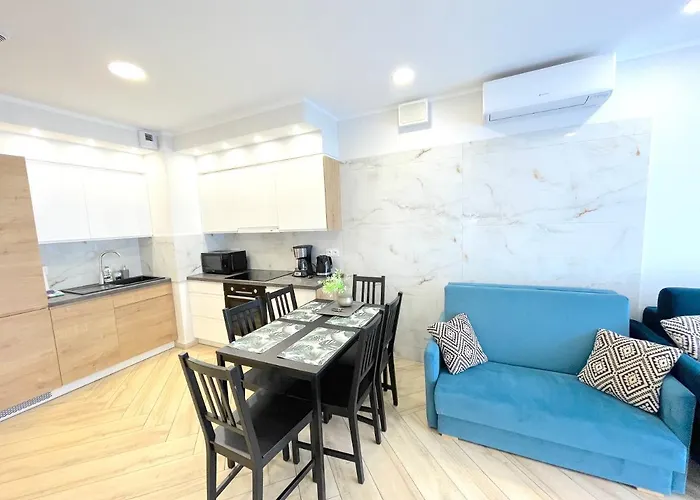 Апартаменты Superior Blue Przy Plazy- Free Pool, Saunas, Jacuzzi, Fitness, Salzgrotte