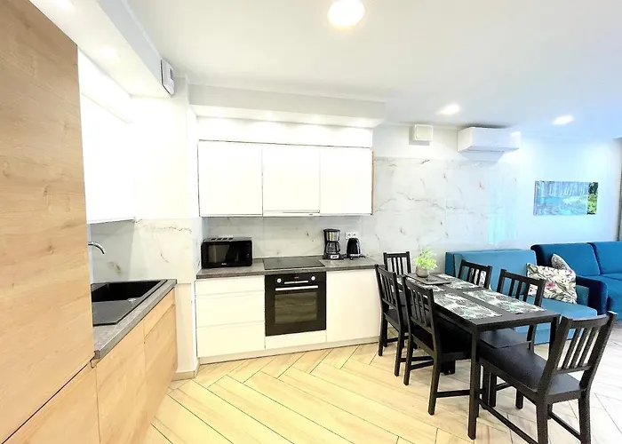 Superior Blue Przy Plazy- Free Pool, Saunas, Jacuzzi, Fitness, Salzgrotte Апартаменты *